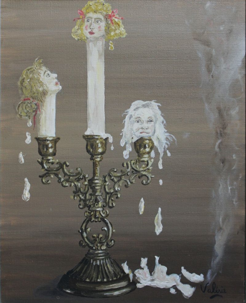 Le bougeoir - a Paintings by Bayet Valérie